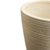 Květináč Stripe, podlahová váza, květináč, velký, kompozit, krémová, bílá, Fleur Ami