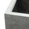 Květináč Roccastone, krychle, předělovač venkovní, podlahový květináč, květináč, velký, beton, přírodní beton, Fleur Ami