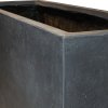 Květináč Roccastone, KVÁDR, předělovač venkovní, podlahový květináč, květináč, velký, beton, antracit, Fleur Ami