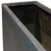 Květináč Roccastone, KVÁDR, předělovač venkovní, podlahový květináč, květináč, velký, beton, antracit, Fleur Ami