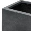 Květináč Roccastone, KVÁDR, předělovač venkovní, podlahový květináč, květináč, velký, beton, antracit, Fleur Ami
