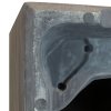 Květináč Roccastone, KVÁDR, předělovač venkovní, podlahový květináč, květináč, velký, beton, antracit, Fleur Ami