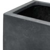 Květináč Roccastone, KVÁDR, předělovač venkovní, podlahový květináč, květináč, velký, beton, antracit, Fleur Ami