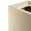 Květináč, Polystone Tower, sloup, bílá, krémová, cream, Fleur Ami