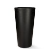 Květináč, váza, Polystone Conical, černá, antracit, Fleur Ami