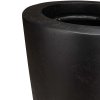 Květináč, váza, Polystone Conical, černá, antracit, Fleur Ami