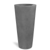 Květináč, váza, Polystone Conical, šedá, Fleur Ami