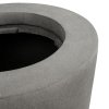 Květináč, váza, Polystone Conical, šedá, Fleur Ami