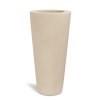 Květináč, váza, Polystone Conical, krémová, bílá, Fleur Ami