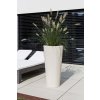 Květináč, váza, Polystone Conical, krémová, bílá, Fleur Ami