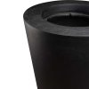 Květináč, váza, Polystone Conical, černá, antracit, Fleur Ami