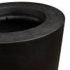 Květináč, váza, Polystone Conical, černá, antracit, Fleur Ami