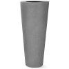 Květináč, váza, Polystone Conical, šedá, Fleur Ami
