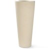 Květináč, váza, Polystone Conical, krémová, bílá, Fleur Ami