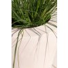 Květináč, váza, Polystone Conical, krémová, bílá, Fleur Ami