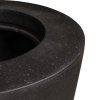 Květináč, váza, Polystone Conical, černá, antracit, Fleur Ami