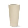 Květináč, váza, Polystone Conical, krémová, bílá, Fleur Ami