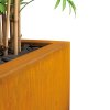 Corten steel květináč, krychle, vekovní, rez, Fleur Ami