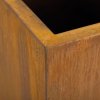 Corten steel květináč, krychle, vekovní, rez, Fleur Ami