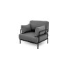 Venkovní křeslo SALVE, antracitové, ARMCHAIR, Sit Sit