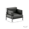 Venkovní křeslo SALVE, antracitové, ARMCHAIR, Sit Sit