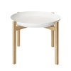 stůl, dřevěný, bílý, kulatý, Design House Stockholm