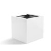 bílá, květináč, Argento Cube Matt White, Luca Lifestyle
