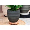 černá, květináč, Bordo New Egg Pot Earth, Luca Lifestyle