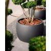 Grigio Modern Bowl Anthracite, černá, květináč mísa, Luca Lifestyle
