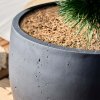 Grigio Modern Bowl Anthracite, černá, květináč mísa, Luca Lifestyle