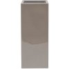 Květináč Premium Tower, kvádr, sloup, květináč, velký, kompozit, křemenně šedá, Fleur Ami