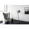 2085 Eos medium light grey tripod floor black reading chair environment