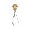 2095 Conia medium brushed brass tripod floor black