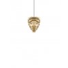 2095 Conia medium brushed brass black cord