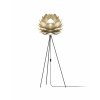 2070 Silvia medium brushed brass upsidedown tripod floor black