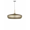 2077 Clava Dine brushed brass canopy cordset black