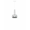 2049 Clava polished steel canopy cordset white