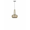 2052 Clava brushed brass canopy cordset black