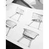 dub, přírodní židle, otočná, design košík, Design House Stockholm