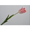 Tulipán silk-ka - růžový - 69 cm