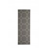 šedý tkaný vinylový koberec běhoun Pappelina Boo Charcoal, kruhy