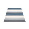 modrá, šedá, bílá, vinylový koberec MOLLY, pruhovaný, Ocean Grey
