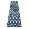 modrý, tkaný vinylový koberec běhoun Pappelina Otis Ocean blue, vzor kapky