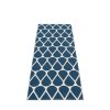 modrý, tkaný vinylový koberec běhoun Pappelina Otis Ocean blue, vzor kapky