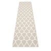 šedý, tkaný vinylový koberec běhoun Pappelina Otis Linen, vzor kapky