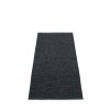 černý, vinylový koberec SVEA, jednobarevný, Black, Black Metallic