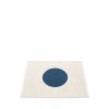 Modrý tkaný vinylový koberec běhoun Pappelina VERA Ocean Blue small one, kruhy