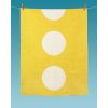Žlutý tkaný vinylový koberec běhoun Pappelina VERA Lemon, kruhy