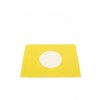 Žlutý tkaný vinylový koberec běhoun Pappelina VERA Lemon small one, kruhy