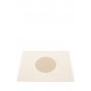 Béžový tkaný vinylový koberec běhoun Pappelina VERA Beige small one, kruhy